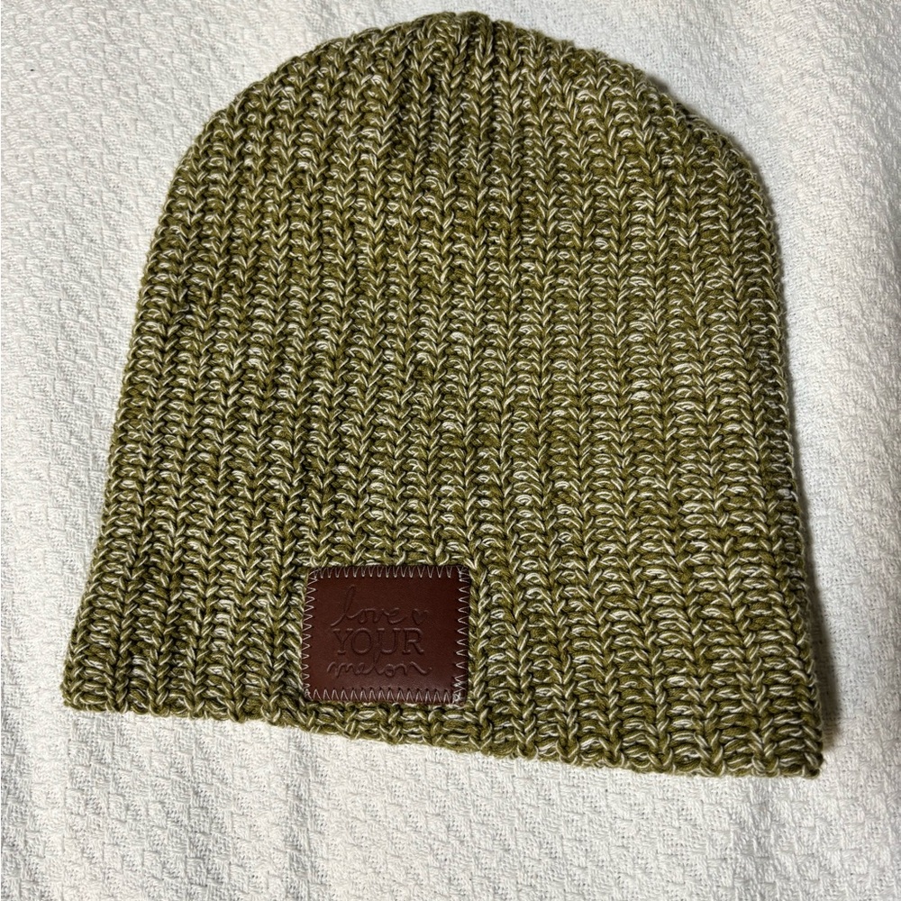 Love Your Melon Olive Knit Beanie